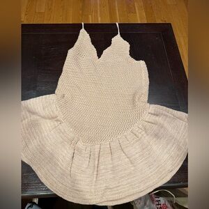 SHEIN (Musera) Cream Knit Mini Dress